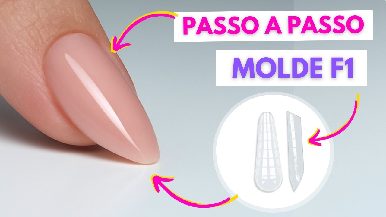 Alongamento Passo a Passo no Molde F1 - Alongamento Iniciante | Mundo Nails