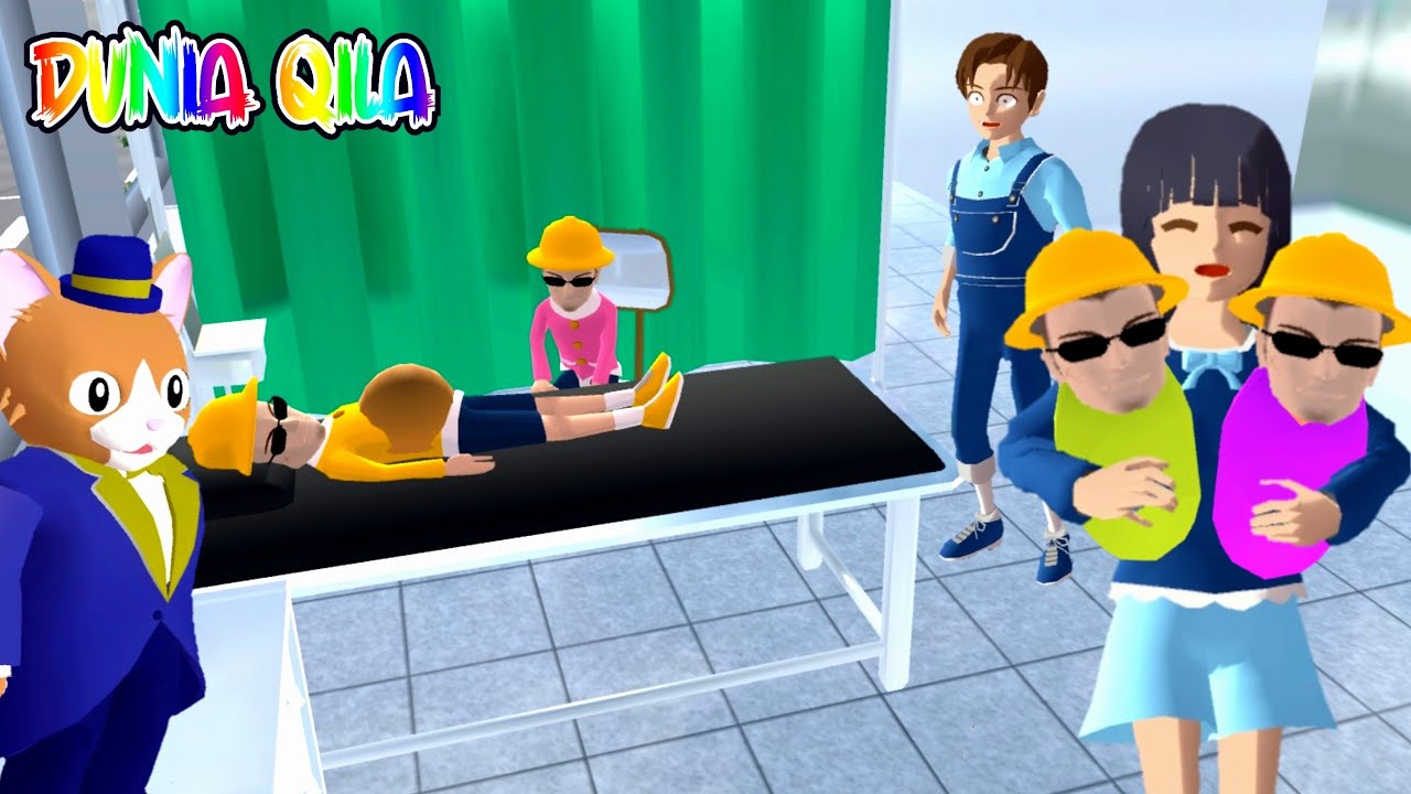 Atom Atam Melahirkan Bayi Kembar👶 | Yuta Mio Panik Bisa Hamil | Sakura School Simulator