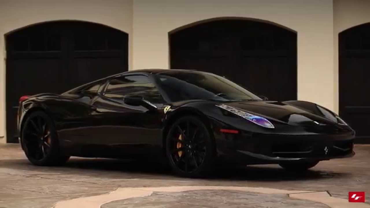 Ferrari 458 Spider on Custom Black Lexani Forged Wheels