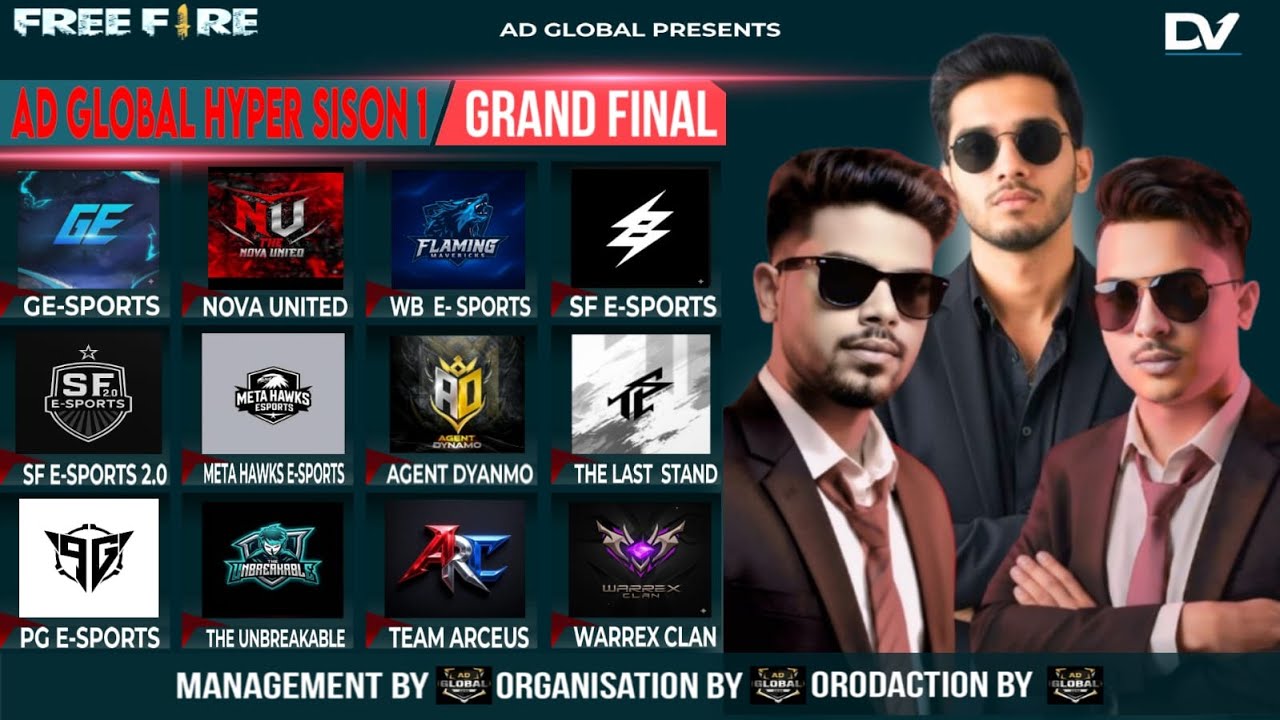 AD Global Zone Grand Final | Free Fire Esports Tournament | Live Match | Champions Rush