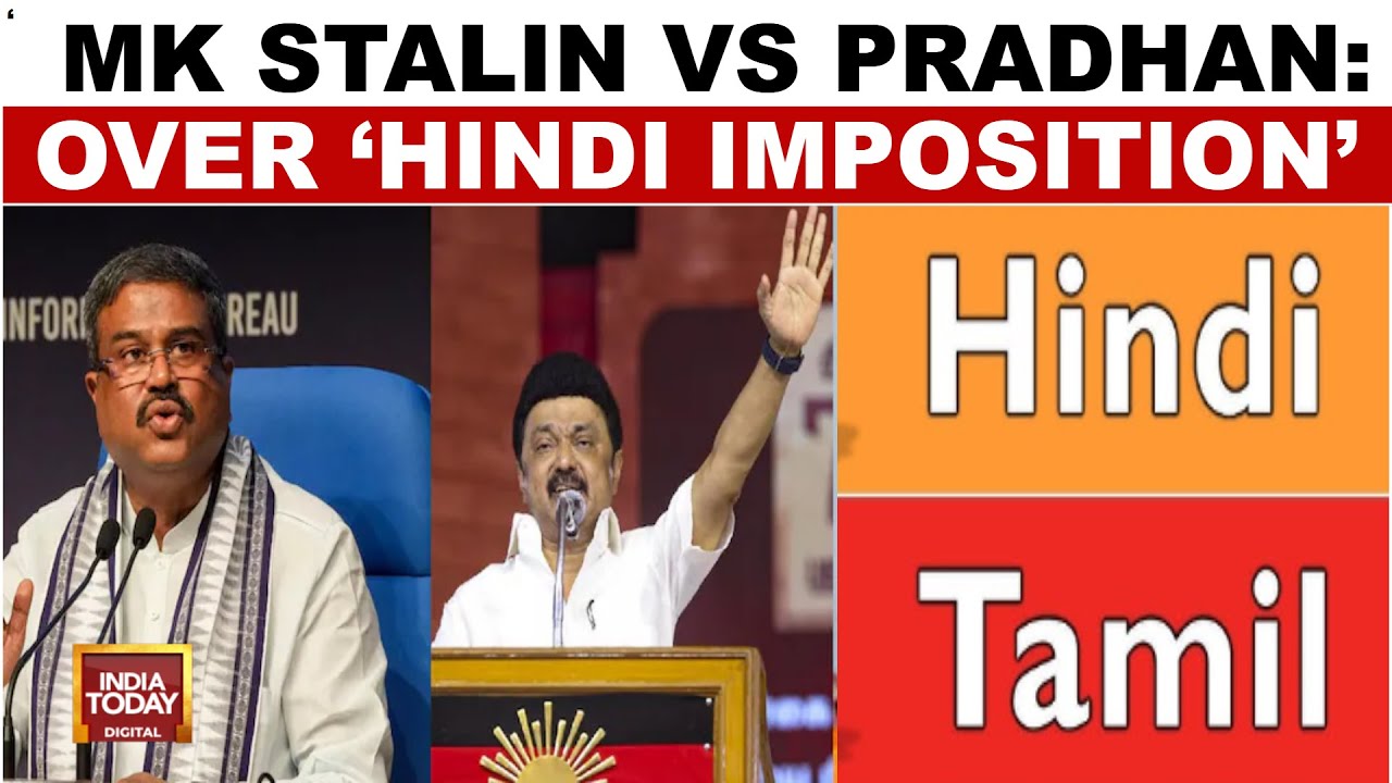 MK Stalin Vs Dharmendra Pradhan Over National Education Policy, Claims Hindi Imposition |India Today