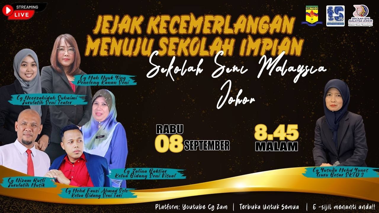 JEJAK KECEMERLANGAN, MENUJU SEKOLAH IMPIAN: SEKOLAH SENI MALAYSIA JOHOR