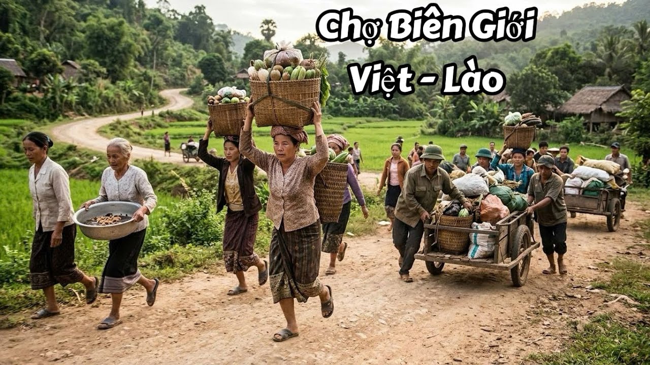 ĐỘC ĐÁO CHỢ BIÊN GIỚI VIỆT - LÀO | NHỘN NHỊP NGƯỜI DÂN LÀO GÙI HÀNG QUA BIÊN GIỚI