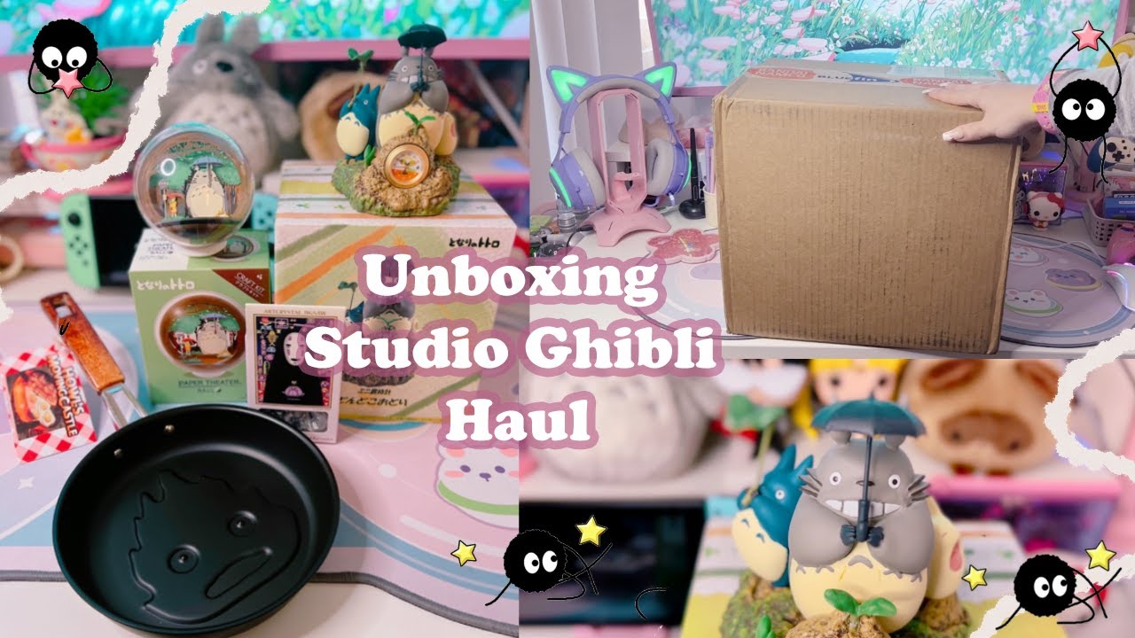 Unboxing Studio Ghibli Haul 🍃 kawaii gift ideas for Ghibli lovers