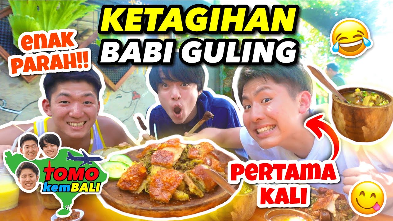 ORANG JEPANG PERTAMA KALI NYOBAIN BABI GULING! REAKSI GIMANA?? #tomokembali #7