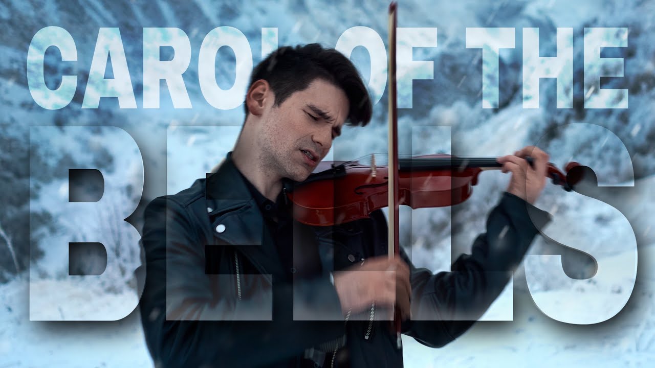 Carol of the Bells – Powerful Violin Cover in the Snowy Georgian Mountains (Kazbegi) | David Bay