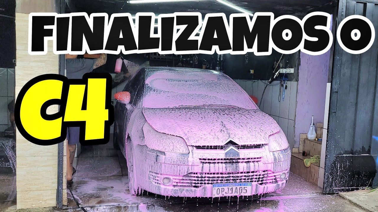 Finalizamos Polimento Detail interno e limpeza do motor do Citroen C4 hatch exclusive 2013