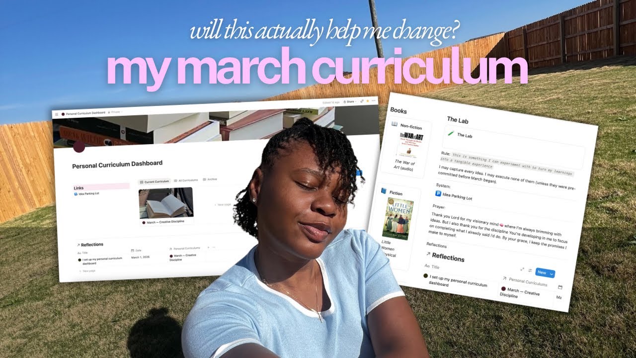 I created a personal curriculum to help me become who I say I want to be