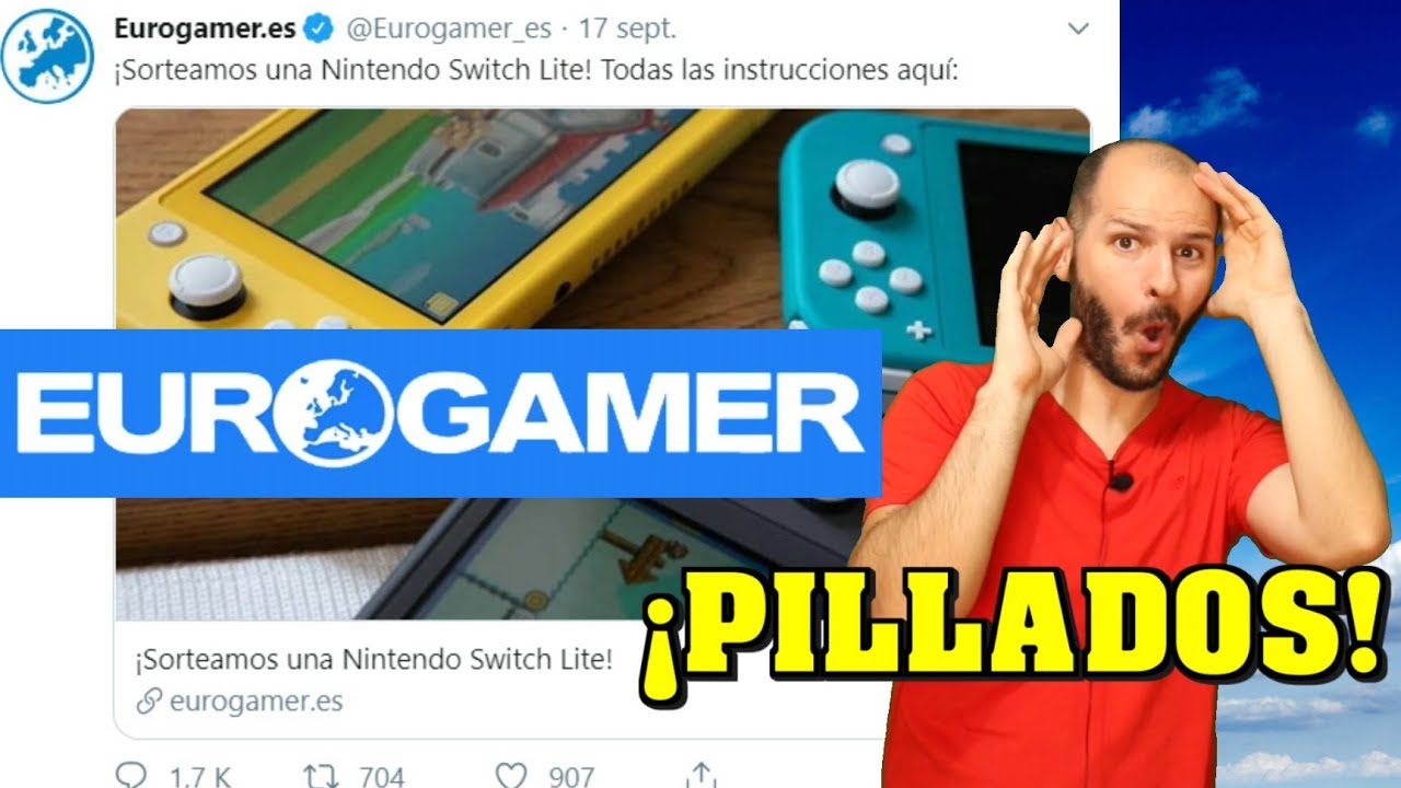 &iexcl;ESC&Aacute;NDALO EN CONCURSO DE EUROGAMER DE NINTENDO SWITCH LITE, PILLADOS! - Sasel