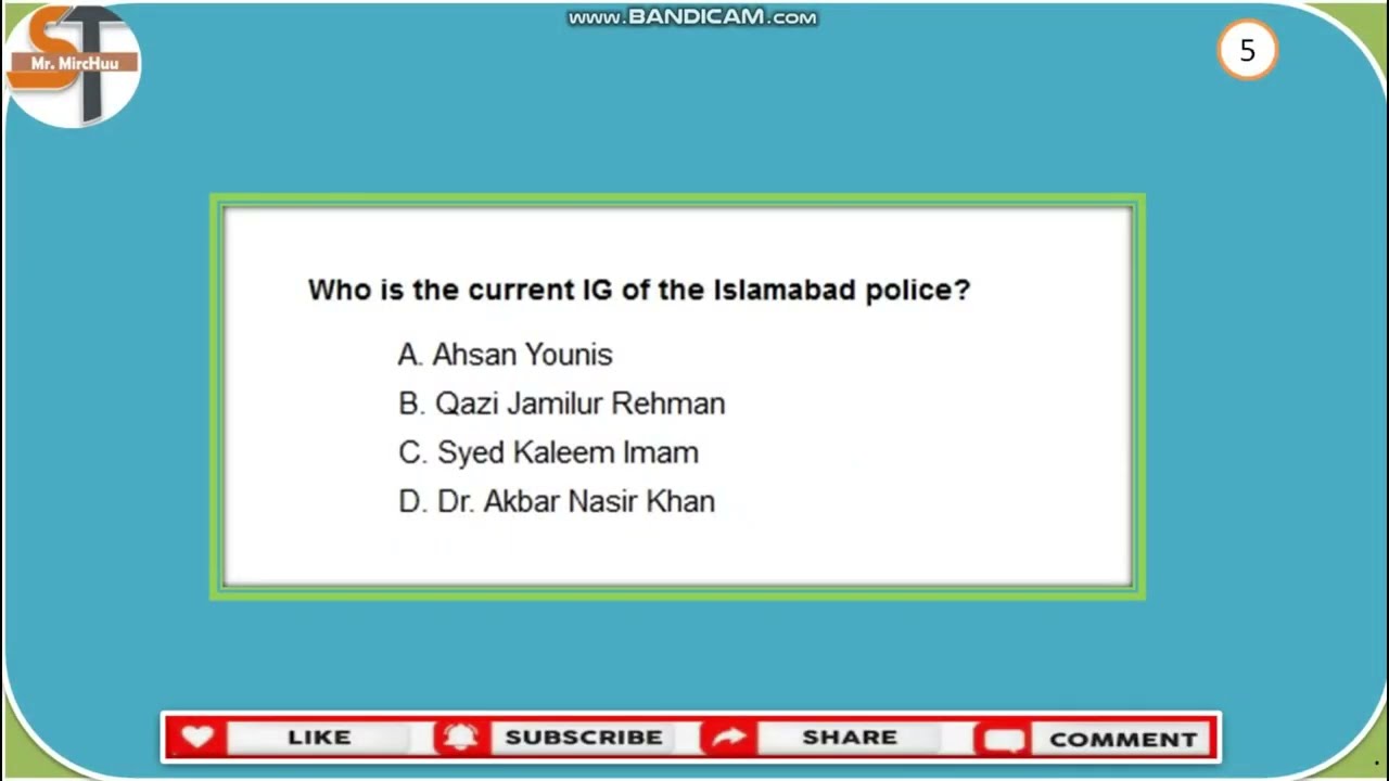Current Affairs of Pakistan MCQs June 2022-23 | Test Preparation | Mr Mirchuu