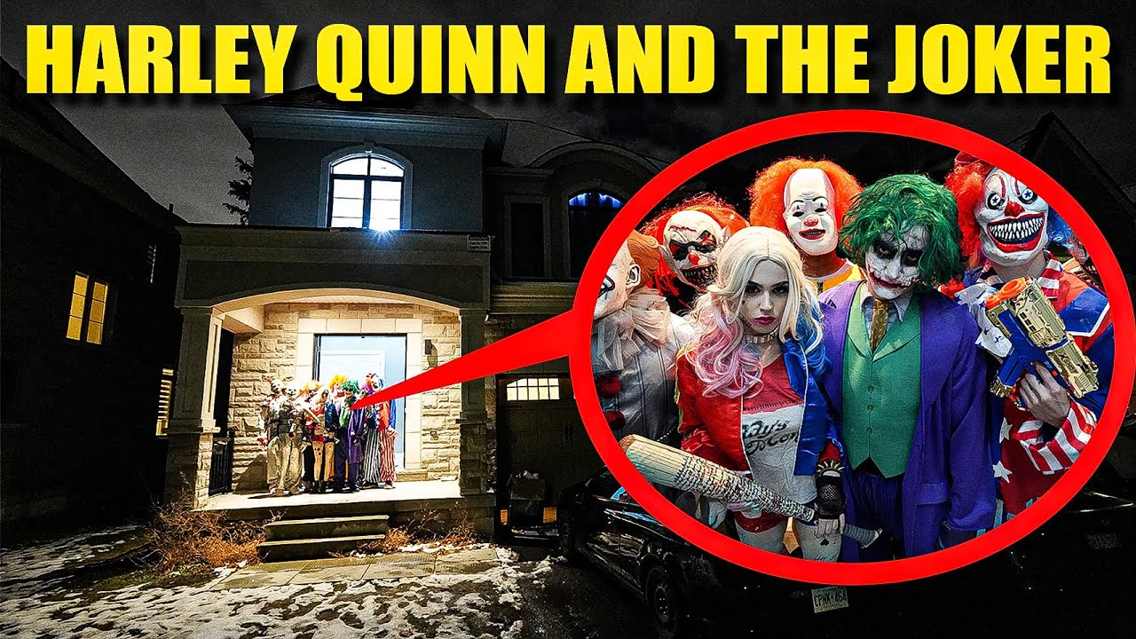 FIGHTING OFF HARLEY QUINN AND THE JOKER AT OUR HOUSE! (THEY TOOK DOWN PENNYWISE AND CLOWN ARMY)