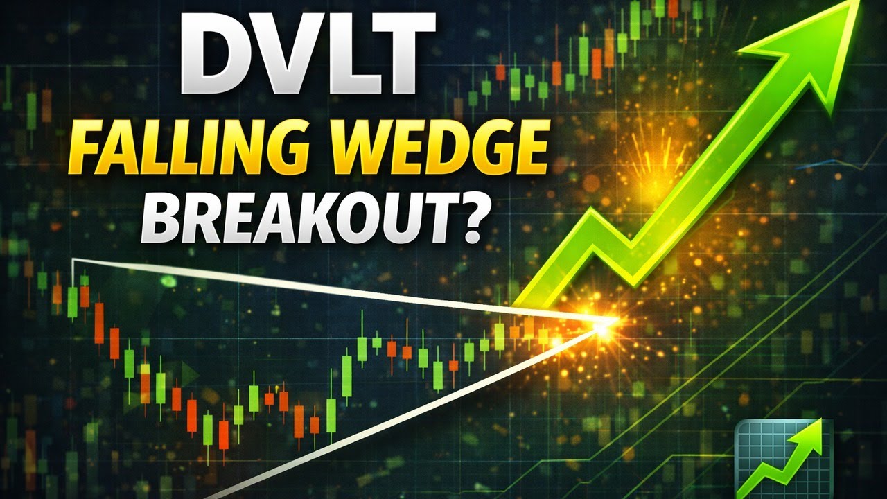 $DVLT Falling Wedge Setup &mdash; Breakout Incoming?