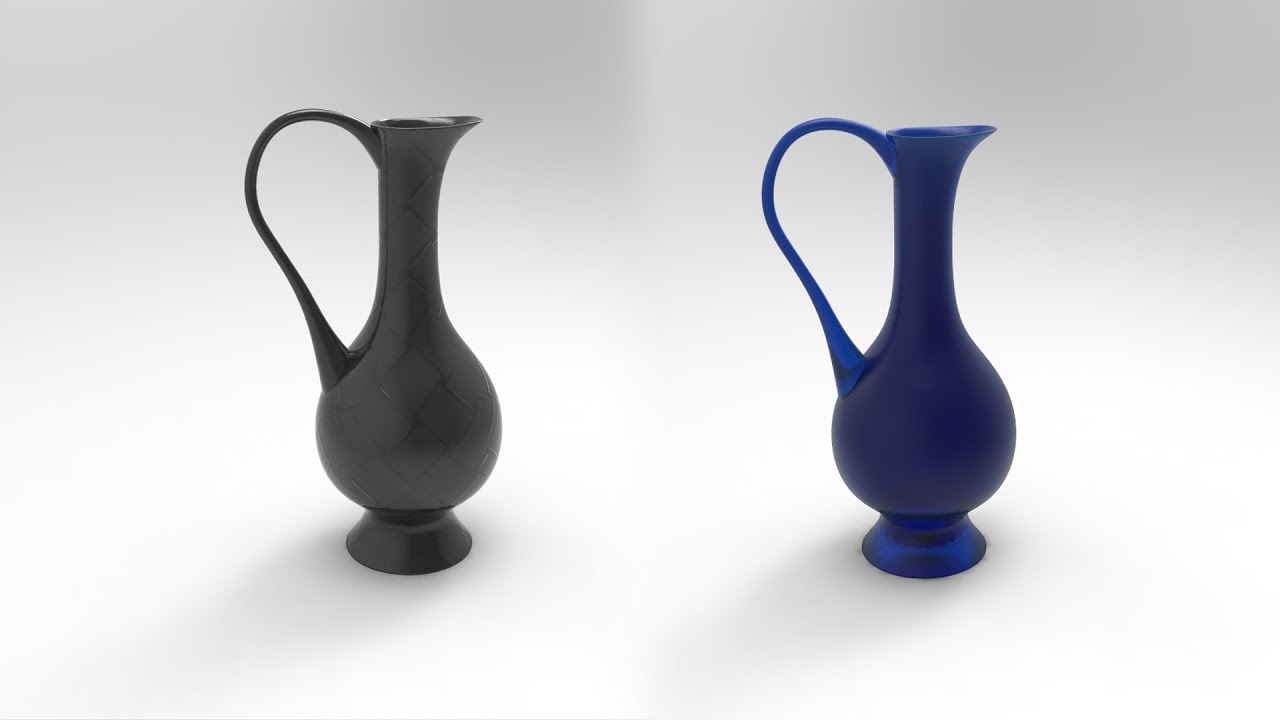 vase modeling in autodesk maya 3d texture(keyshot)3d