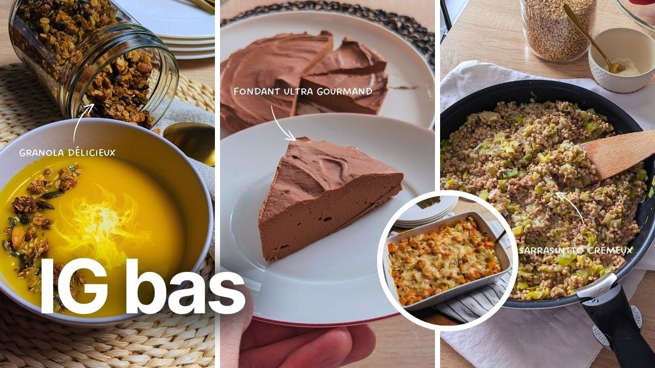 Recettes gourmandes et IG bas que vous allez adorer faire, parfaites pour des repas équilibrés.