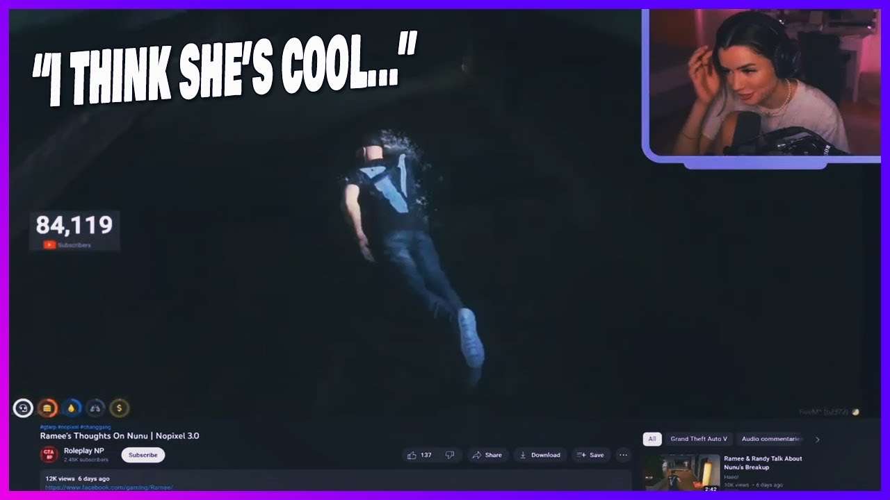 Nora Reacts to Ramee's Thoughts On Nunu | GTA RP NoPixel 3.0