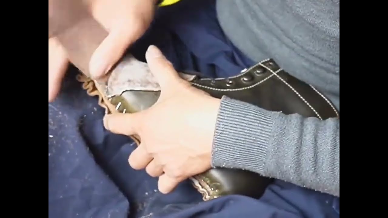 Leather Shoes Making by Hand 🥾 | Handmade Leather Shoes Crafting Process | Satisfying Shoe Making