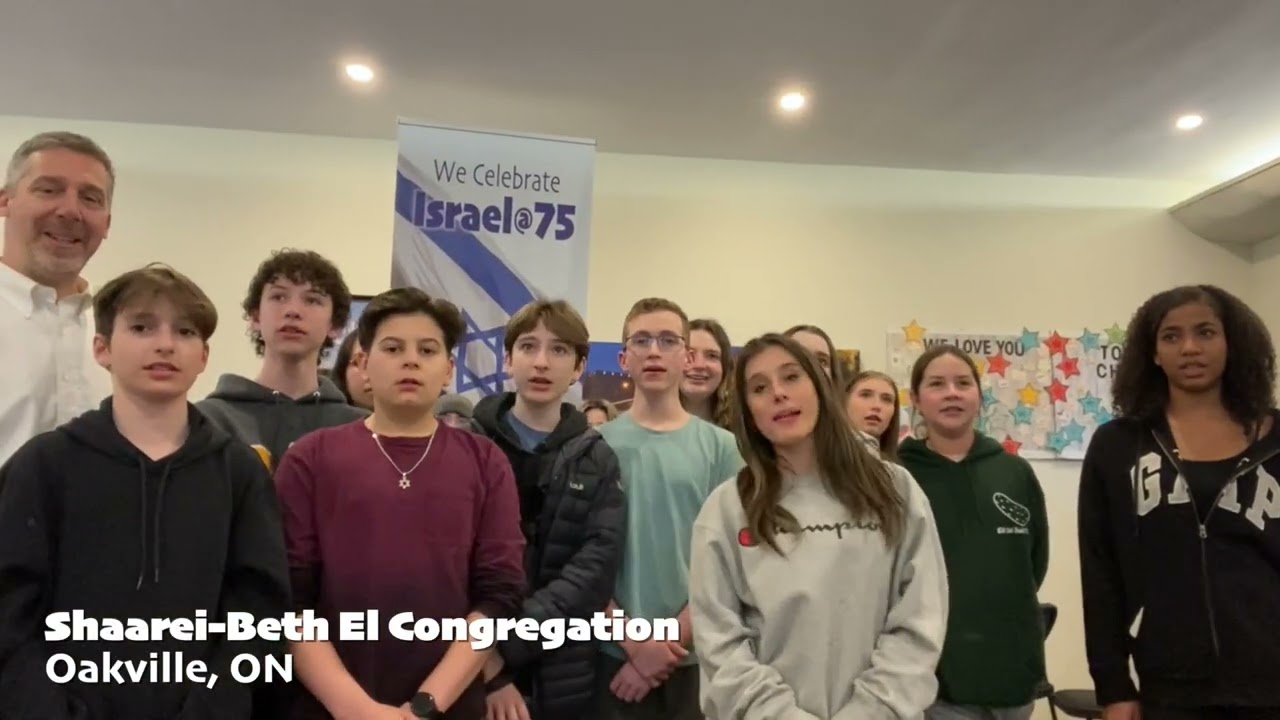 North American Reform Jews sing Hatikvah for Israel's 75th Birthday
