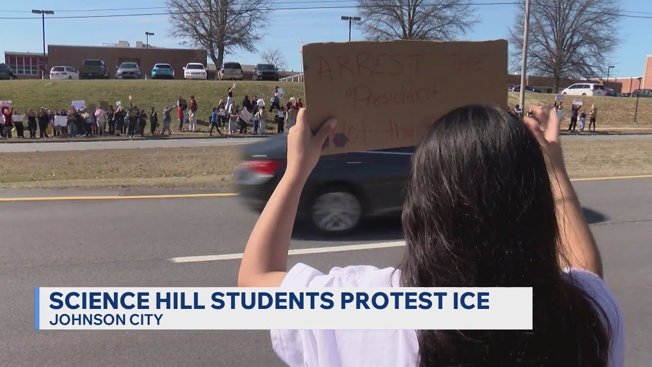 Science Hill high school students protest ICE during school hours