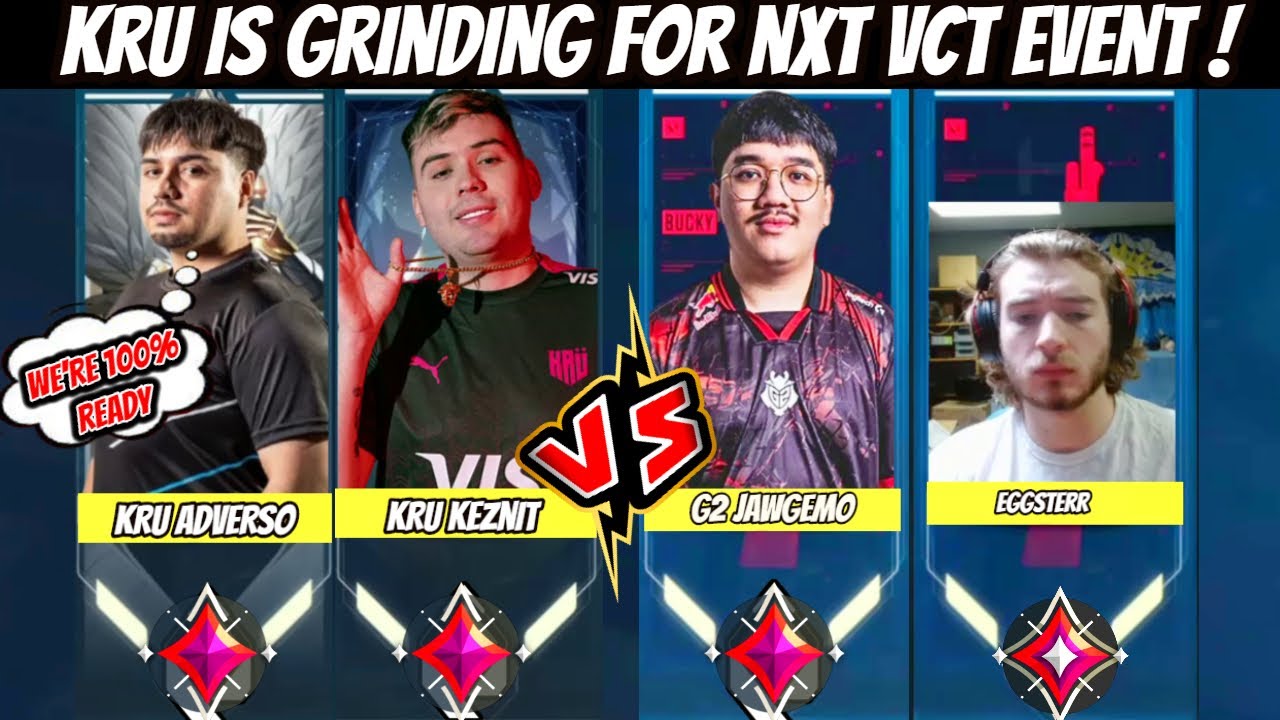 KRU Keznit KRU adverso Faced G2 Jawgemo & Envy Eggsterr in Ranked | Valorant