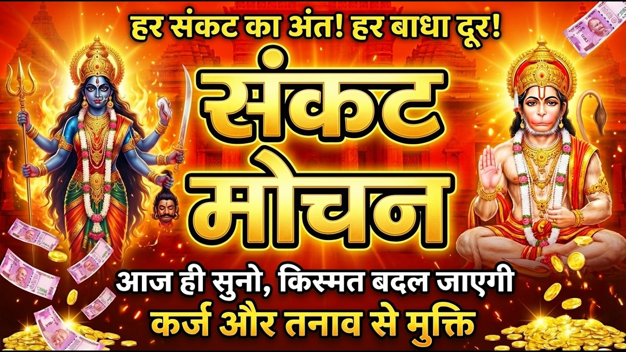 1 बार सुनते ही संकट का अंत 🙏 हनुमान जी आएंगे आपके घर, धन का वरदान देंगे 💰 | Sankat Mochan Full Path
