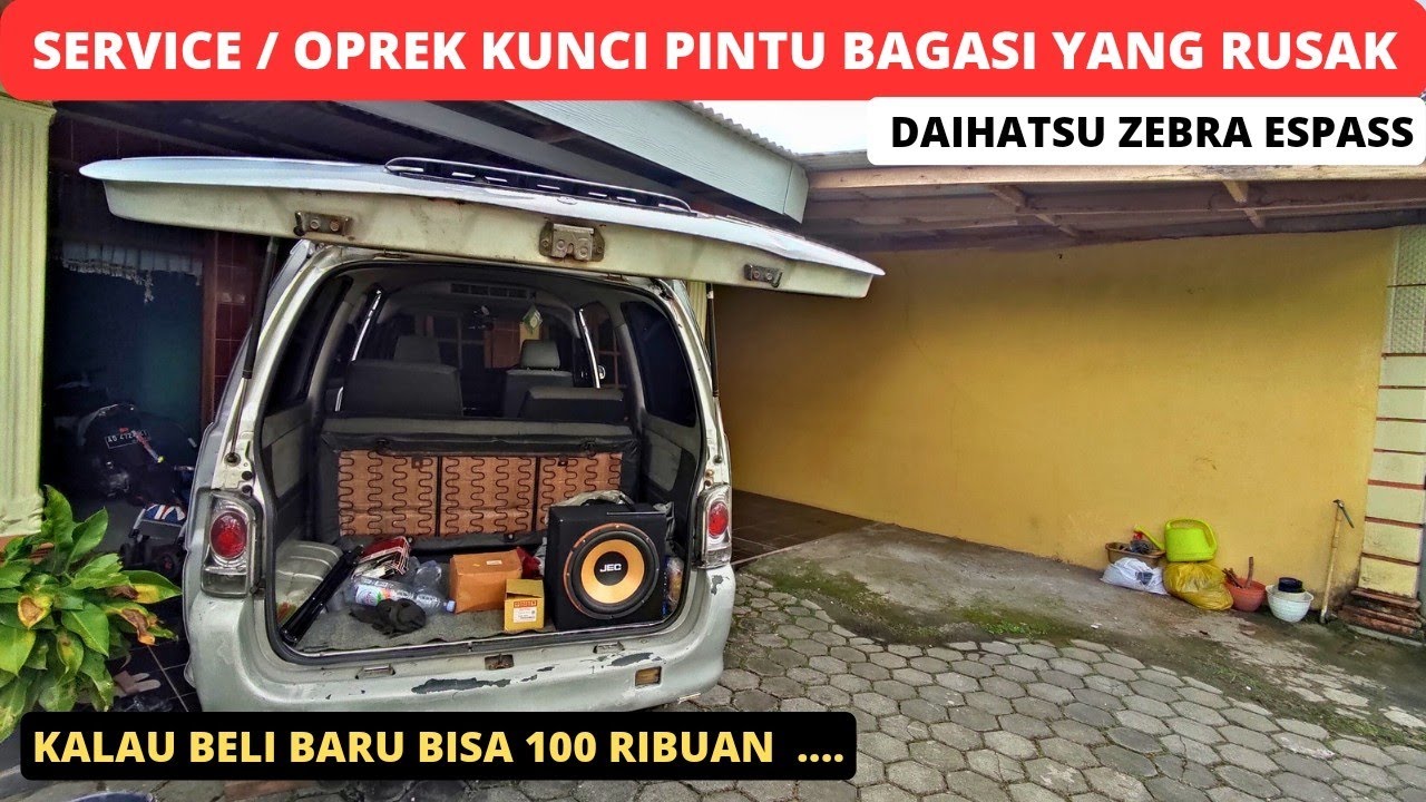 Cara Service / Oprek DoorLock Pengunci Pintu Bagasi Mobil Daihatsu Zebra Espass Yang RUSAK‼️