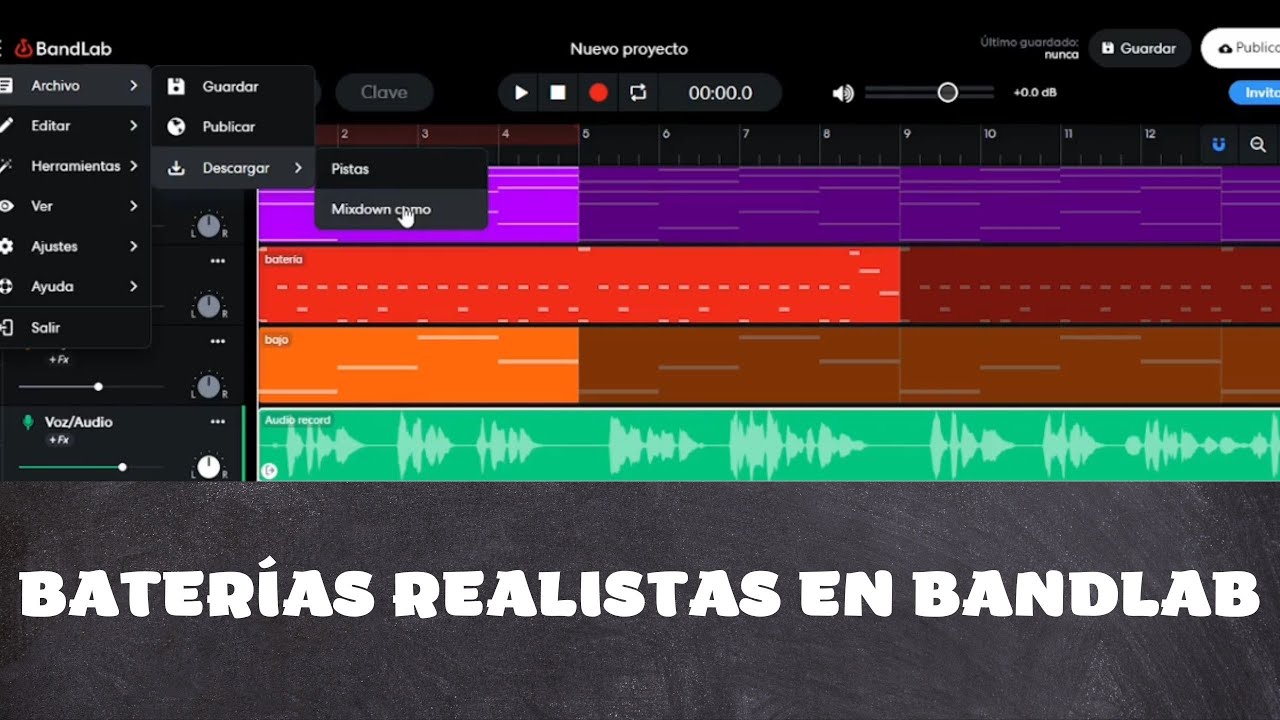 BATERÍAS REALISTAS BANDLAB