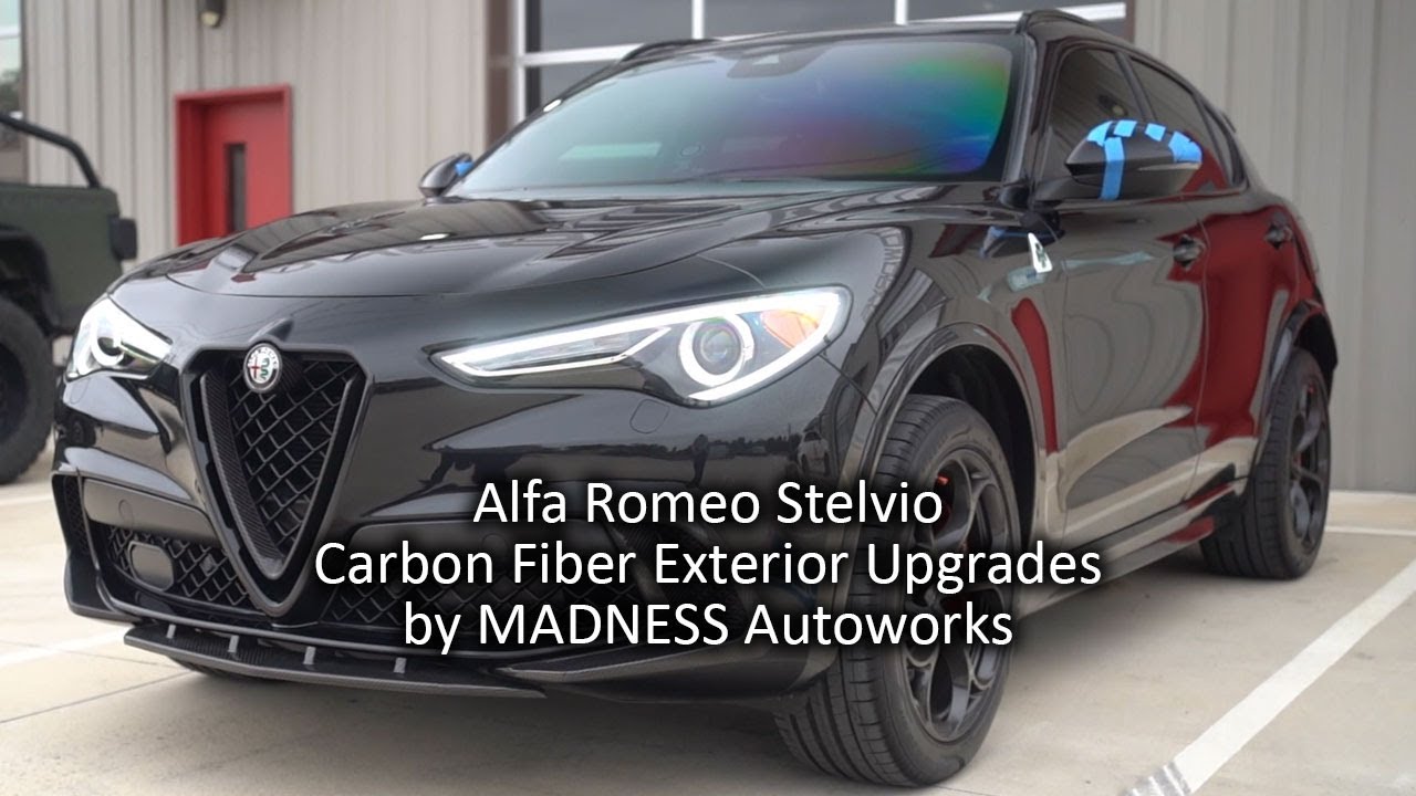 Alfa Romeo Stelvio Carbon Fiber Exterior Upgrades by MADNESS Autoworks
