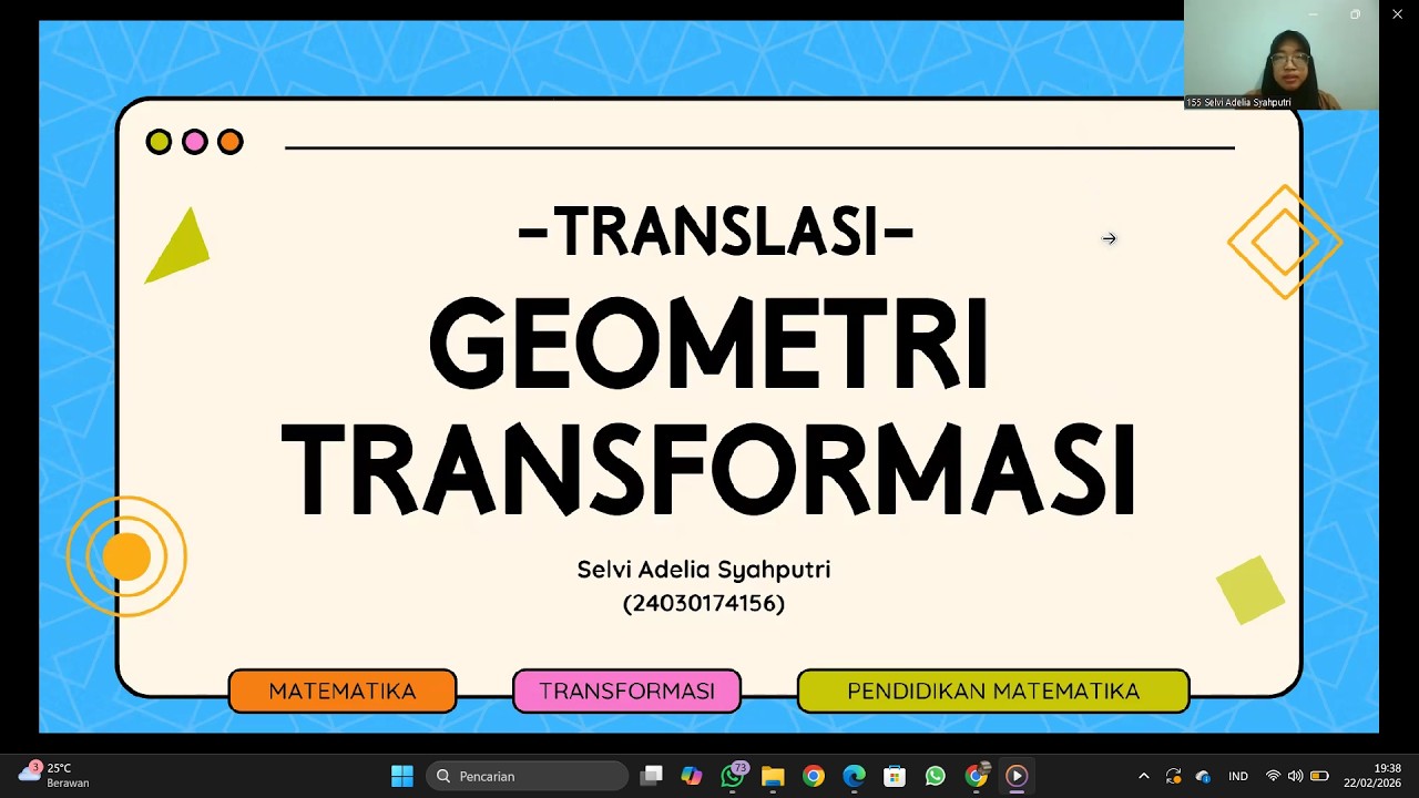 Transformas Translasi | Geometri Transformasi