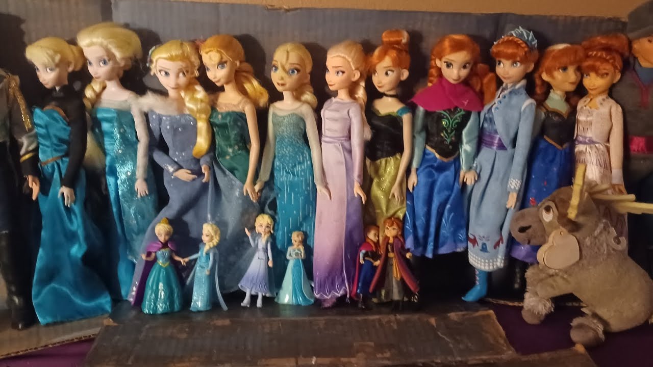 Finally showing my Disney and Frozen Doll Collections!🖤💜
