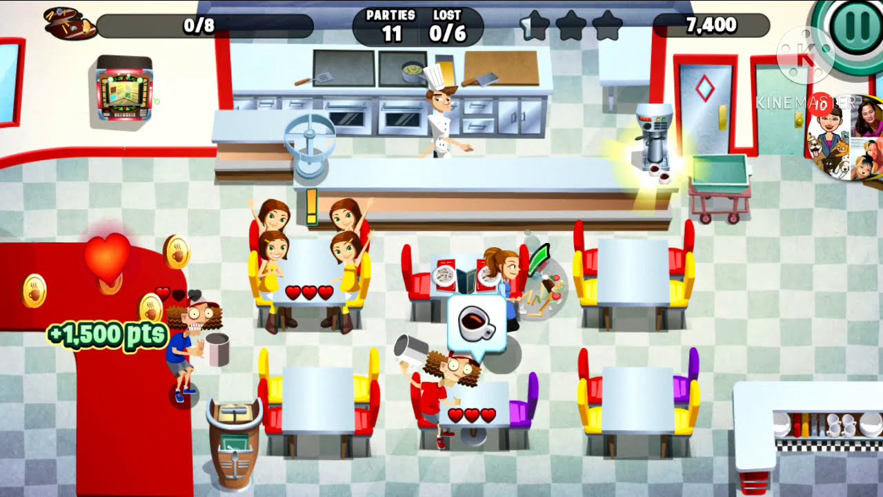 the customer left get angry./diner dash game.