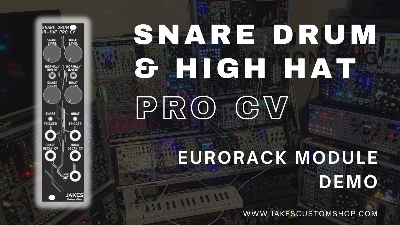 Snare Drum Hi-Hat Pro CV | Eurorack Module Demo