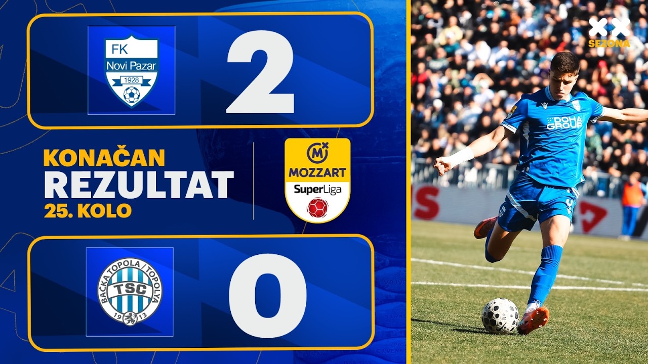 MBSLS 2025/26 - 25.Kolo: NOVI PAZAR – TSC 2:0 (1:0)