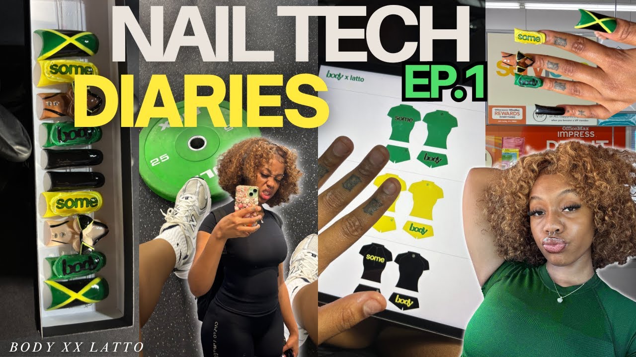 Nail Tech Diaries Ep.1| Day in the Life + Latto x Body by Raven Collab set