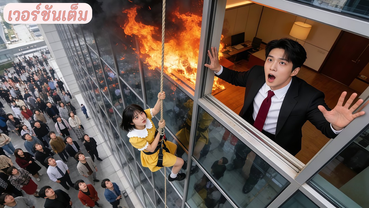 ไม่มีใครกล้าช่วย CEO ที่ติดในตึกเพลิงไหม้ มีเพียงสาวยากจนเสี่ยงชีวิตช่วยเขา—รักบังเกิด!