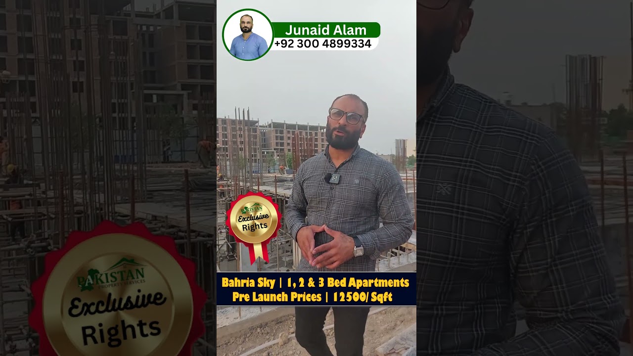 Bahria Sky | 1,  2 & 3 Bed Apartment | 12500/ Sqft | Pre Launch Prices | Best Investment #bahriasky