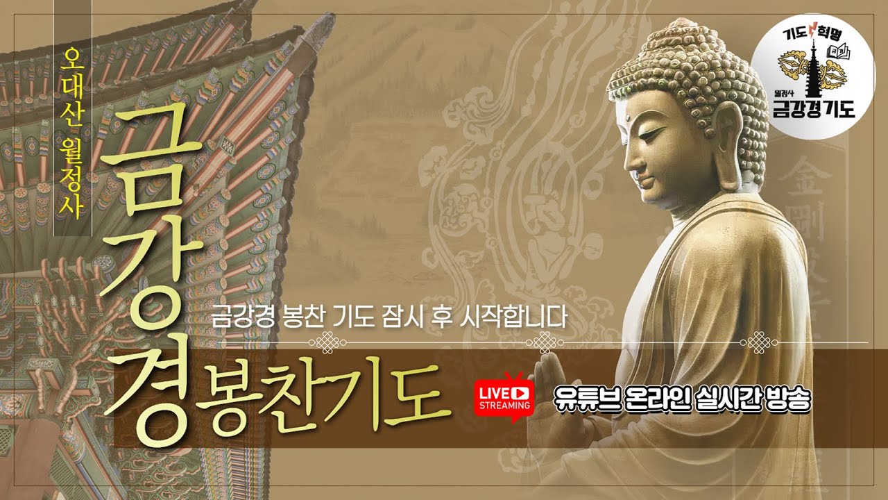 금강경 봉찬 저녁 온라인 기도 | 2026년 3월 10일 화요일 저녁 6:30~8:00