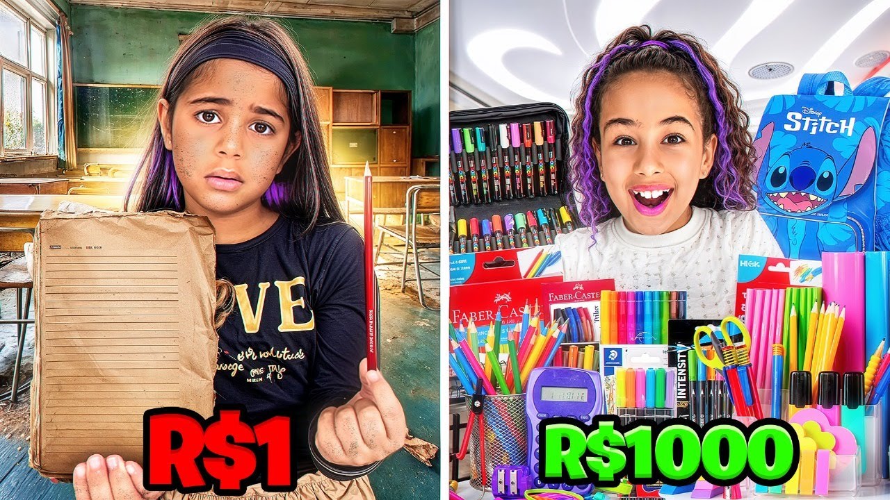 COMPRANDO MATERIAL ESCOLAR DE VOLTA AS AULAS 2025