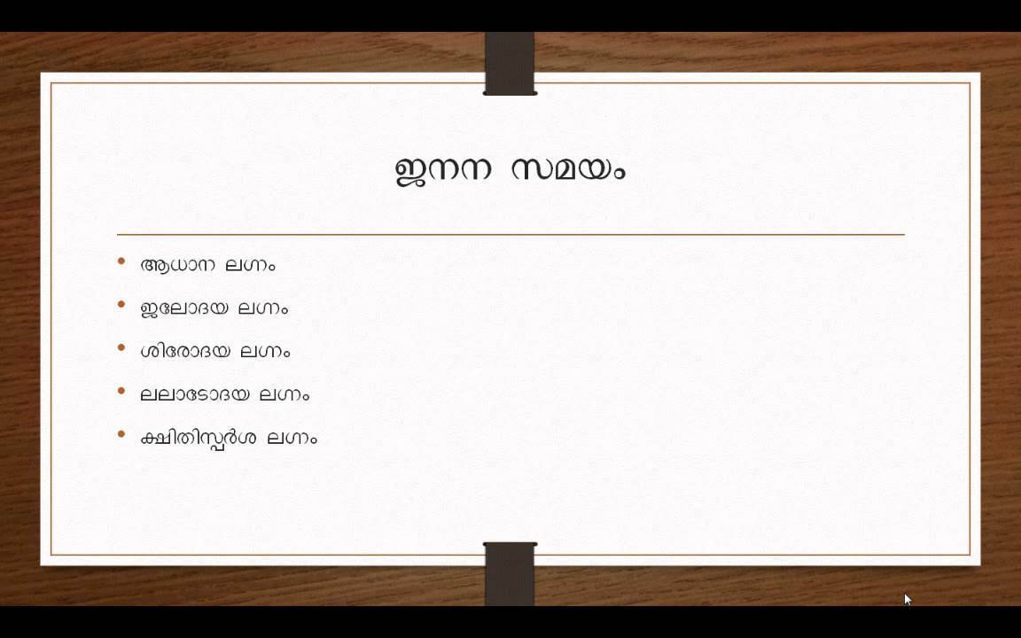 Lagna Bhava Vichinthanam