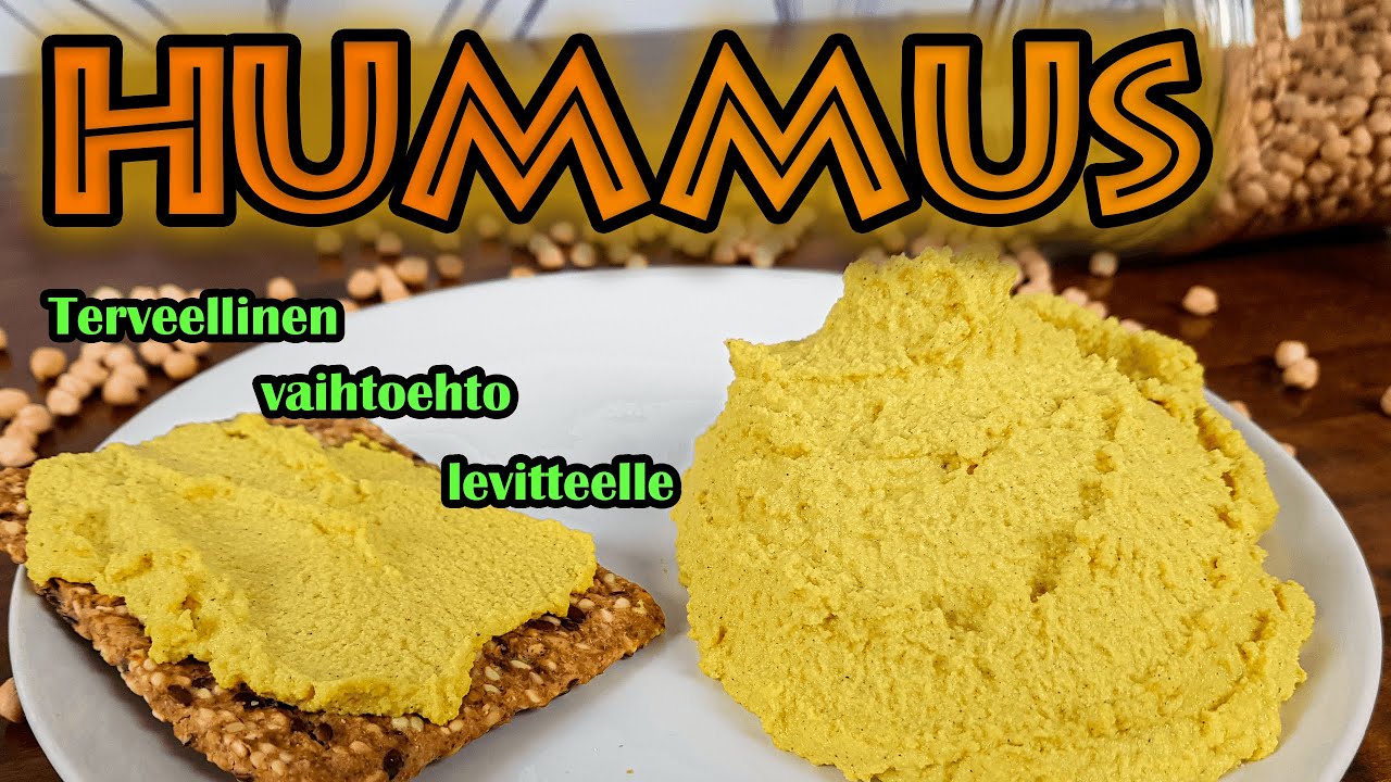 HUMMUS 2 MINUUTISSA - Maukkaan kikhernetahnan valmistus!