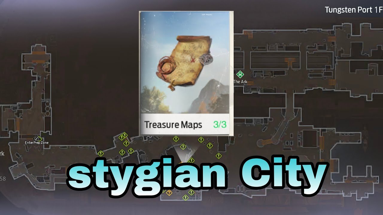 undawn stygian City treasure maps