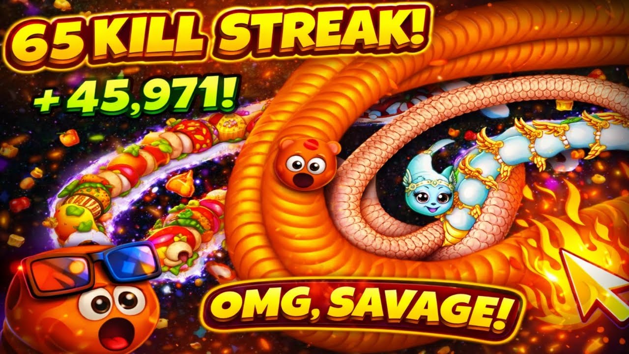 INSANE TRAP 😱 Epic Kill in Worms Zone | PRO Gameplay
