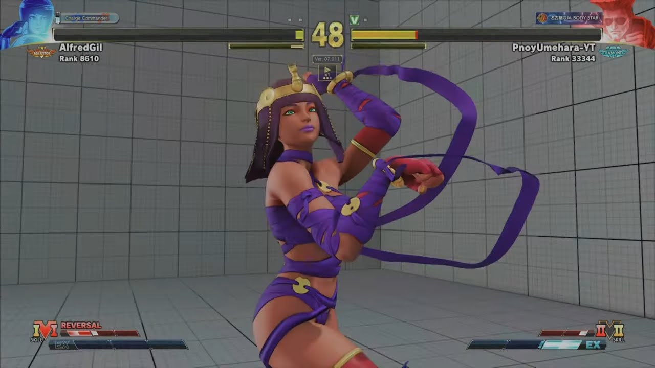 Menat (AlfredGil) VS Guile | Street Fighter V: Champion Edition | First To 5