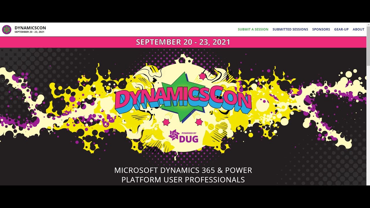 DynamicsCon Sept. 2021 Event Details!