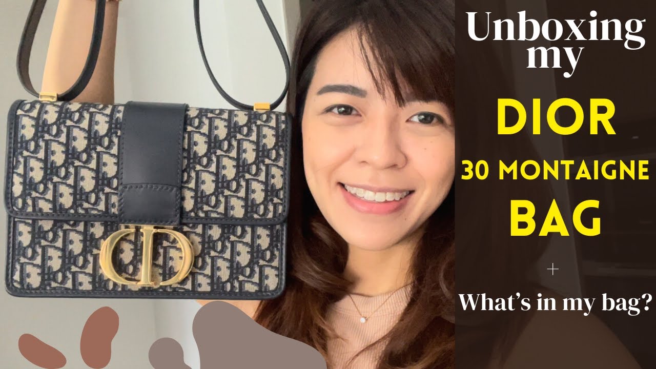 Unboxing my Dior 30 Montaigne (Oblique Jacquard) / What's in my bag