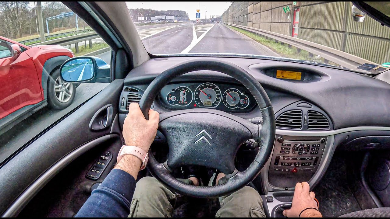 2005 Citroen C5 I [1.8i 16V 116HP] |0-100| POV Test Drive #2003 Joe Black