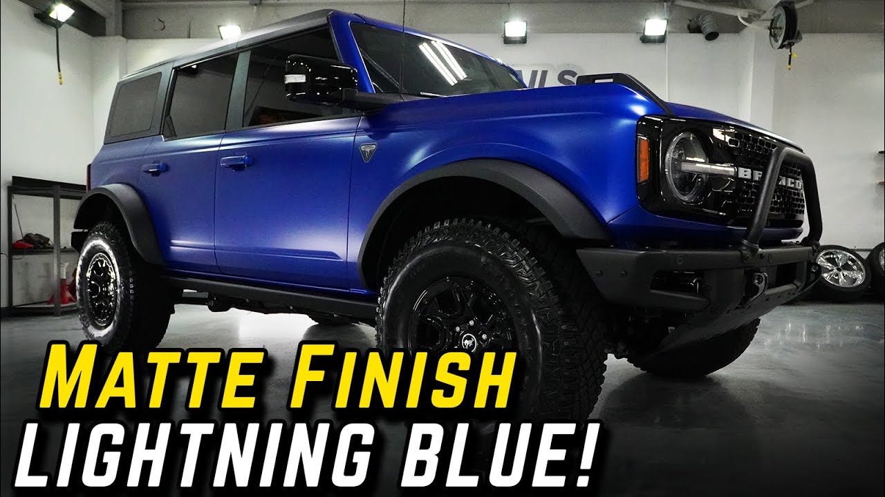 Our New Bronco Stealth Wrapped in XPEL Stealth PPF - First Edition in Lightning Blue