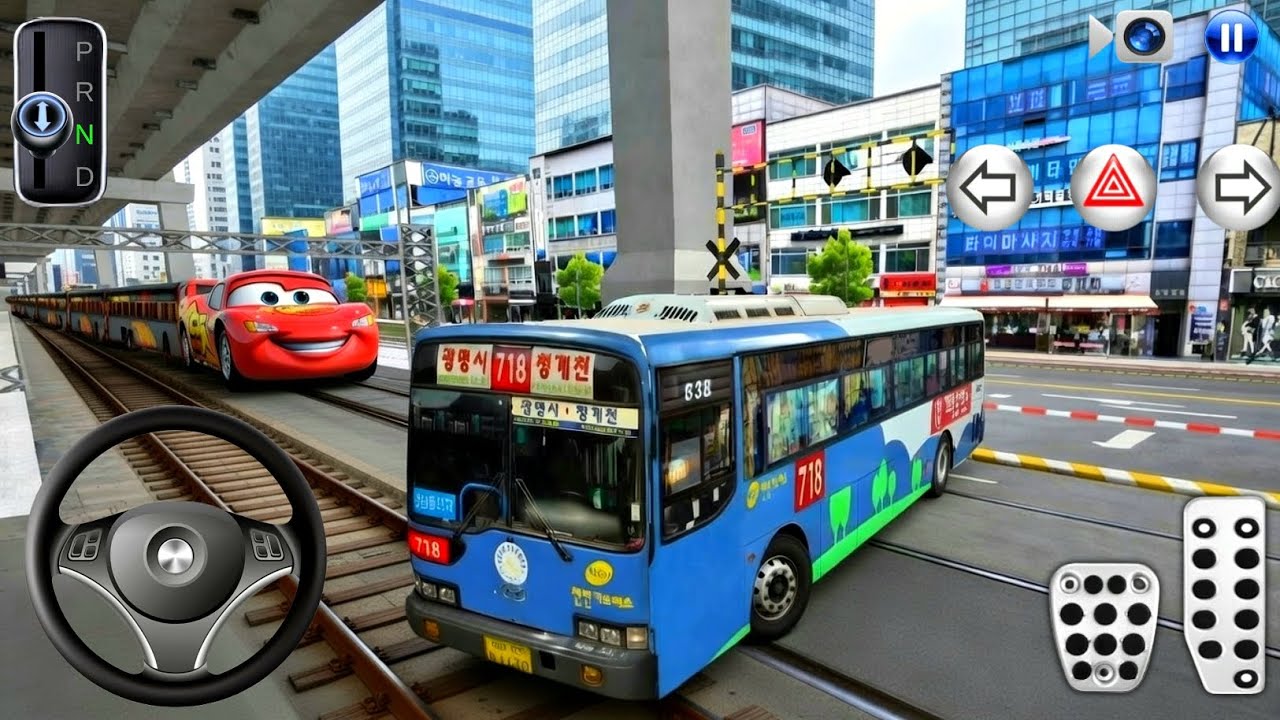 Brand New Bus vs Lightning McQueen Train 🚉- 3D Driving Class Android Gameplay | Android Games - 2026