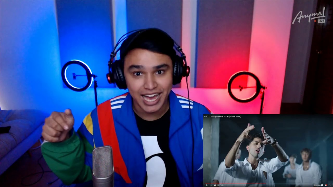 [Reacción Fandom] CNCO - Mis Ojos Lloran Por Ti (Official Video) | ANYMAL LIVE 🔴