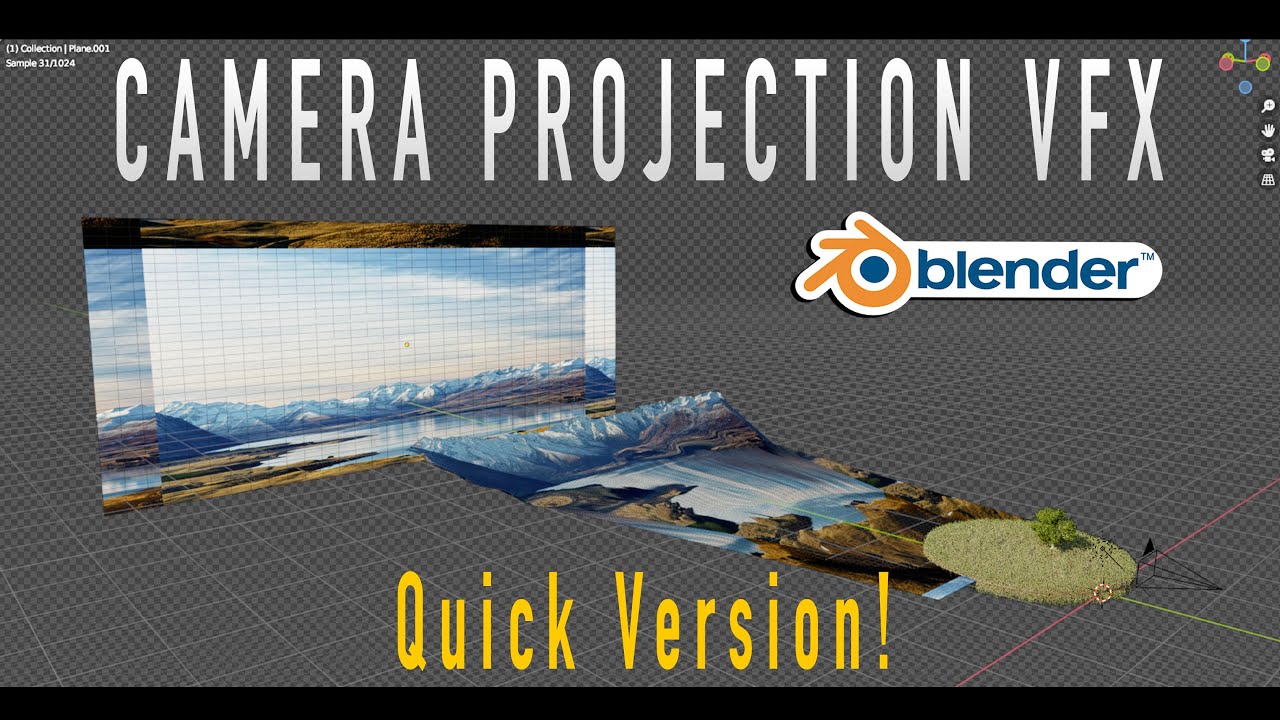 Быстрая проекция камеры в Blender 3D: простой урок по визуальным эффектам