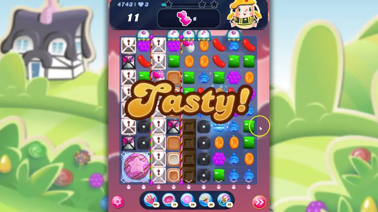 Candy Crush Level 4743 Talkthrough, 16 Moves 3 Boosters